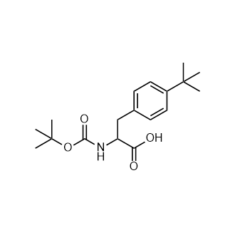 2-((Tert-butoxycarbonyl)amino)-3-(4-(tert-Butyl)phenyl)propanoic acid structure