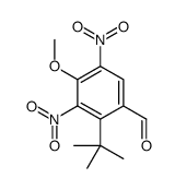 2-tert-butyl-4-methoxy-3,5-dinitrobenzaldehyde结构式