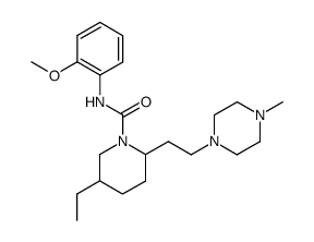2-<2-Methoxy-phenylcarbamoyl>-2-<2-(4-methyl-piperazino)-aethyl>-5-aethyl-piperidin Structure