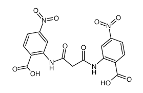 4,4'-dinitro-2,2'-[(1,3-dioxo-1,3-propanediyl)diimino]bisbenzoic acid Structure