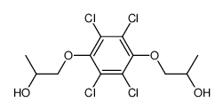1,4-Bis-(2-hydroxy-propyloxy)-2,3,5,6-tetrachlor-benzol结构式
