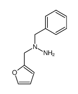 N-benzyl-N-furfuryl-hydrazine结构式