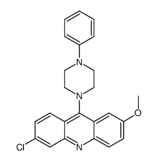 6-chloro-2-methoxy-9-(4'-phenylpiperazin-1'-yl)acridine Structure