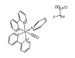 [Ir(2-phenylpyridinato)2(CO)(py)][OTf] Structure