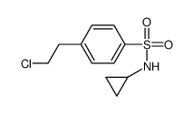 4-(2-Chloroethyl)-N-cyclopropylbenzenesulfonamide结构式