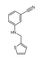 3-[2-thienylmethylamino]benzonitrile结构式