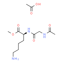 N(alpha)-acetylglycyllysyl methyl ester structure