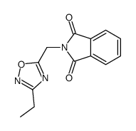2-[(3-ethyl-1,2,4-oxadiazol-5-yl)methyl]isoindole-1,3-dione结构式