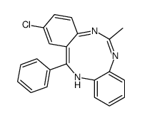 2-chloro-6-methyl-13-phenyl-12H-benzo[d][1,3,7]benzotriazonine结构式