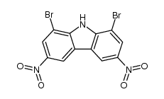1,8-dibromo-3,6-dinitro-9H-carbazole Structure