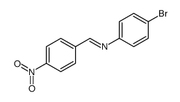 N-(4-bromophenyl)-1-(4-nitrophenyl)methanimine Structure