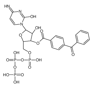 3'-O-(4-benzoyl)benzoylcytidine 5'-triphosphate structure