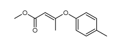 3-p-tolyloxy-ξ-crotonic acid methyl ester Structure