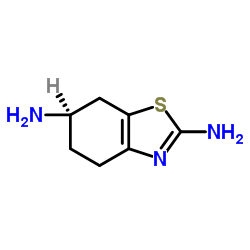 (+)-(6R)-2,6-diamino-4,5,6,7-tetrahydrobenzothiazole Structure