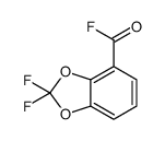 1,3-Benzodioxole-4-carbonyl fluoride, 2,2-difluoro- (9CI) structure