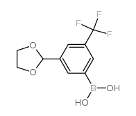 (3-(1,3-Dioxolan-2-yl)-5-(trifluoromethyl)phenyl)boronic acid Structure