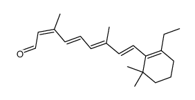 (13-cis)-5-Ethyl-18-norretinal Structure