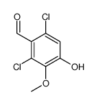2,6-dichloro-4-hydroxy-3-methoxybenzaldehyde结构式