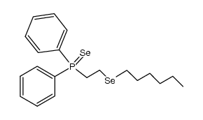 (2-(hexylselanyl)ethyl)diphenylphosphine selenide Structure