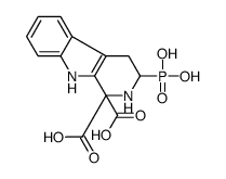 3-phosphono-2,3,4,9-tetrahydropyrido[3,4-b]indole-1,1-dicarboxylic acid结构式