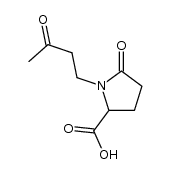 N-(3-oxobutyl)pyroglutamic acid Structure