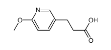 3-(6-甲氧基吡啶-3-基)丙酸结构式