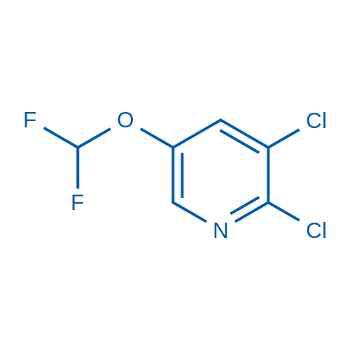 2,3-Dichloro-5-(difluoromethoxy)pyridine structure