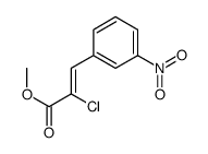 methyl 2-chloro-3-(3-nitrophenyl)prop-2-enoate结构式