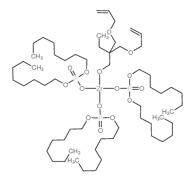 zirconium (bis-2,2-(allyloxymethyl)butoxide)tris(dioctylphosphate) structure
