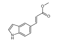 methyl 3-(1H-indol-5-yl)acrylate Structure