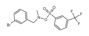 N-(3-bromobenzyl)-N-methyl-O-((3-(trifluoromethyl)phenyl)sulfonyl)hydroxylamine结构式