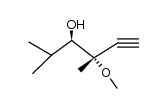 4-methoxy-2,4-dimethyl-5-hexyn-3-ol结构式