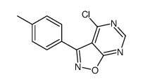 4-chloro-3-(4-methylphenyl)-[1,2]oxazolo[5,4-d]pyrimidine Structure