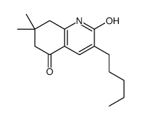 7,7-二甲基-3-戊基-7,8-二氢喹啉-2,5(1H,6H)-二酮结构式