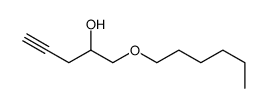 1-hexoxypent-4-yn-2-ol Structure