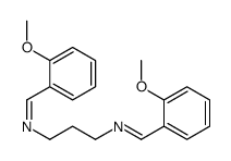 1-(2-methoxyphenyl)-N-[3-[(2-methoxyphenyl)methylideneamino]propyl]methanimine Structure