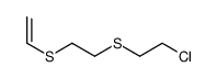 1-(2-chloroethylsulfanyl)-2-ethenylsulfanylethane结构式