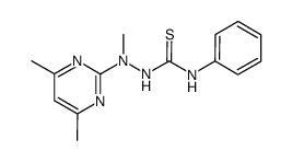 1-(4,6-dimethylpyrimidin-2-yl)-1-methyl-4-phenylthiosemicarbazide Structure