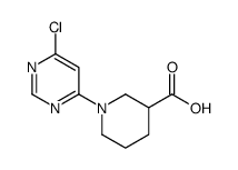 1-(6-Chloro-pyrimidin-4-yl)-piperidine-3-carboxylic acid Structure