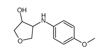 4-(4-METHOXYPHENYLAMINO)TETRAHYDROFURAN-3-OL Structure