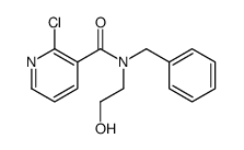 N-Benzyl-2-chloro-N-(2-hydroxyethyl)nicotinamide结构式