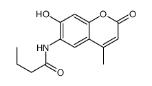 N-(7-hydroxy-4-methyl-2-oxochromen-6-yl)butanamide Structure