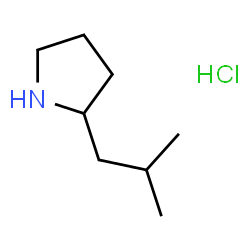 2-(2-METHYLPROPYL)PYRROLIDINE HCL Structure