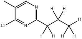 4-Chloro-5-methyl-2-(n-propyl-d7)-pyrimidine结构式