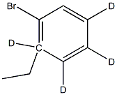 4-Ethylbromo(benzene-d4)结构式