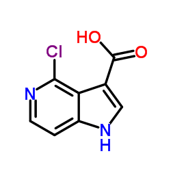 4-Chloro-5-azaindole-3-carboxylic acid结构式