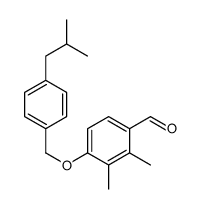 2,3-dimethyl-4-[[4-(2-methylpropyl)phenyl]methoxy]benzaldehyde Structure