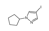 1-Cyclopentyl-4-iodo-1H-pyrazole结构式
