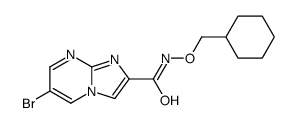 6-bromo-N-(cyclohexylmethoxy)imidazo[1,2-a]pyrimidine-2-carboxamide Structure