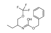 Benzyl [1-(trifluoromethoxy)-2-butanyl]carbamate结构式